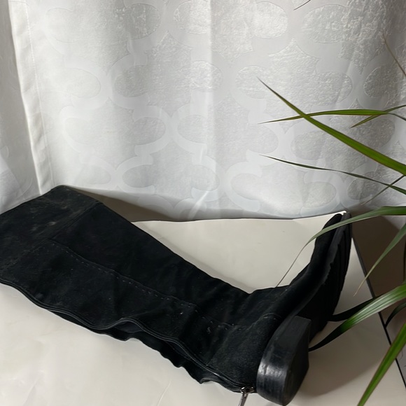 Adrienne Vittadini over the knee flat black suede boots 9.5 - Picture 1 of 9